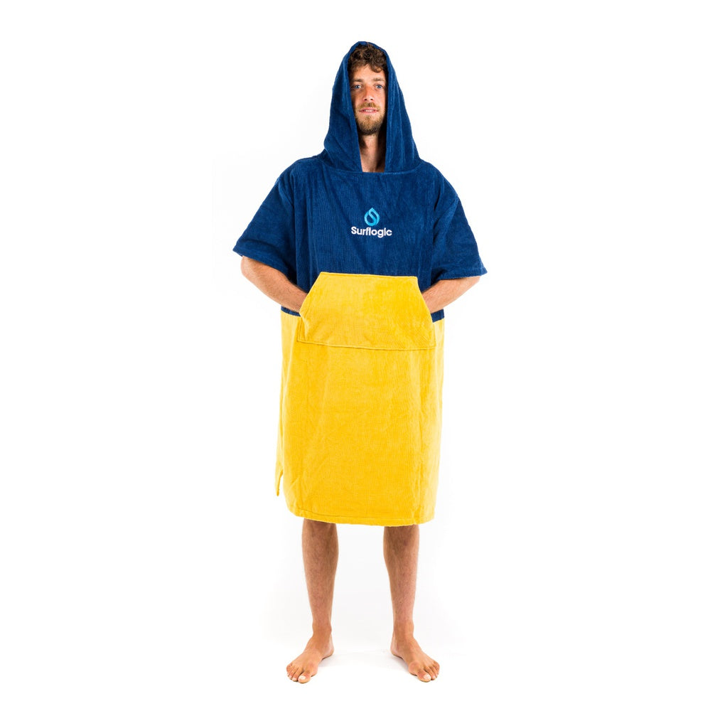 Surflogic Poncho navy & yellow