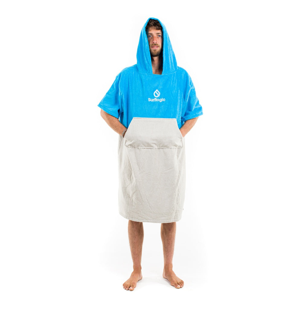 Surflogic Poncho cyan & grey