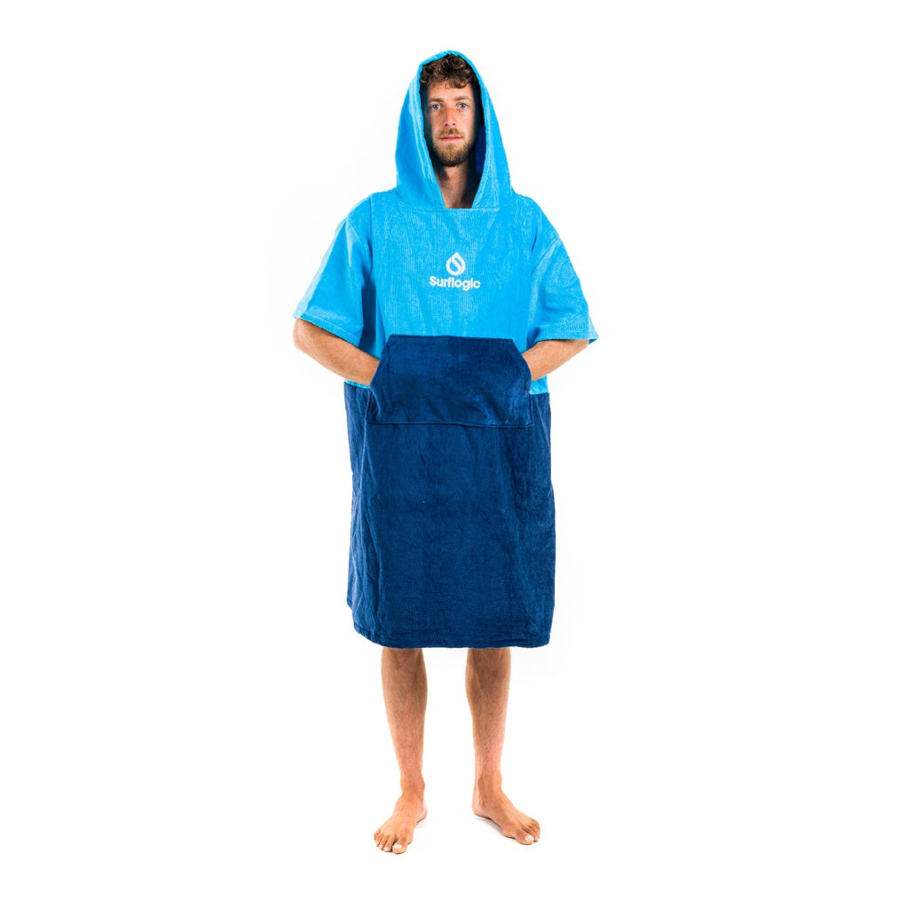 Surflogic Poncho cyan & navy